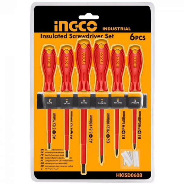 6 PCS Insulated Screwdriver Set INGCO HKISD0608