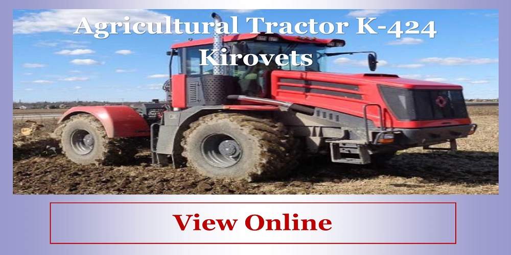 Agricultural Tractor K-424 Kirovets