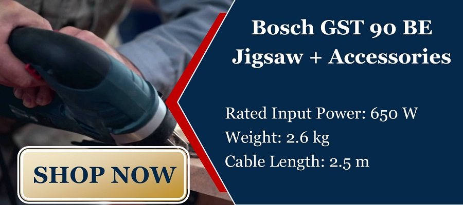 Bosch GST 90 BE Jigsaw + Accessories