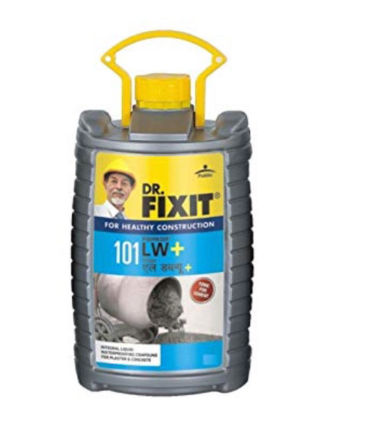 Dr. Fixit Pidiproof 101 LW + Waterproofing Chemical Plasticizer 1 Liter