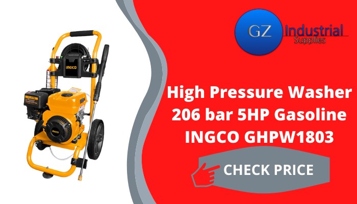 High Pressure washer 206 bar 5HP Gasoline INGCO GHPW1803