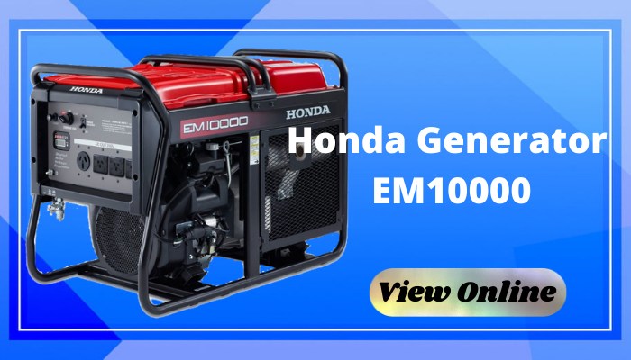 Honda Generator EM10000