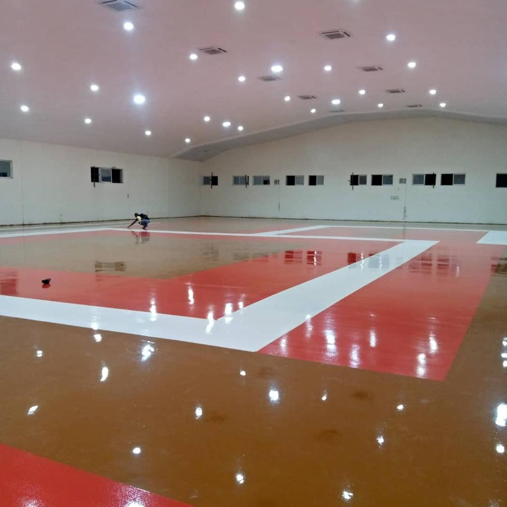 Give your floors a new life with our durable, glossy, and customizable epoxy coating services!