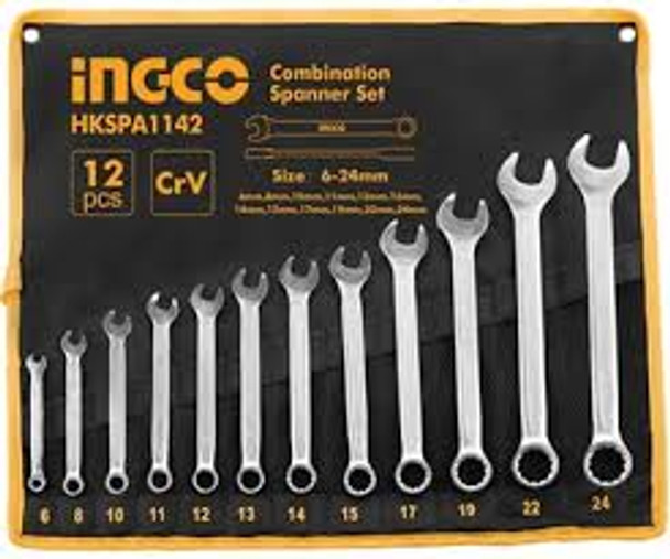 Ingco Combination spanner set - (HKSPA1143)
