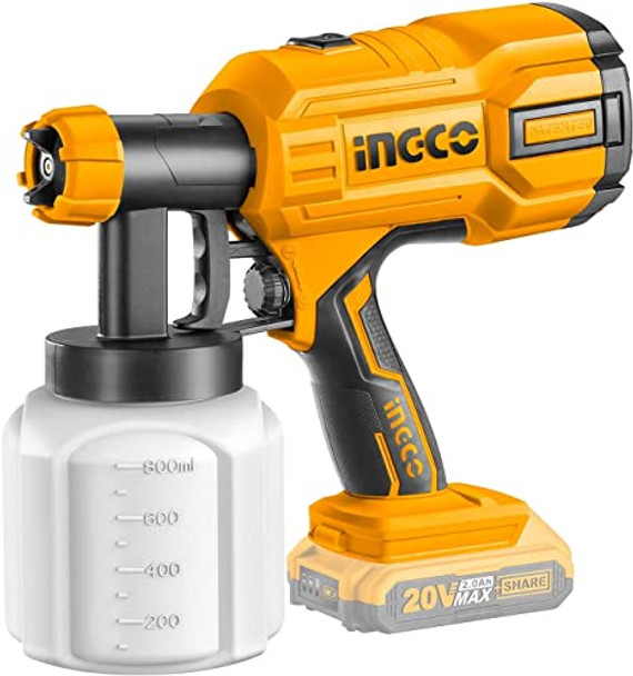 Ingco Lithium ion spray gun 20V 800ml CSGLI2001