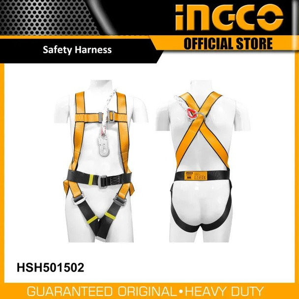 Ingco Safety Harness Full Body Protection Kit 50mm HSH501502