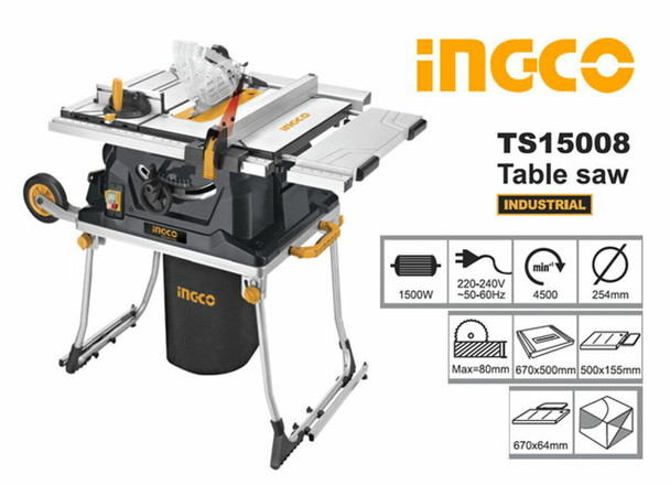 Ingco Table Saw, TS15008