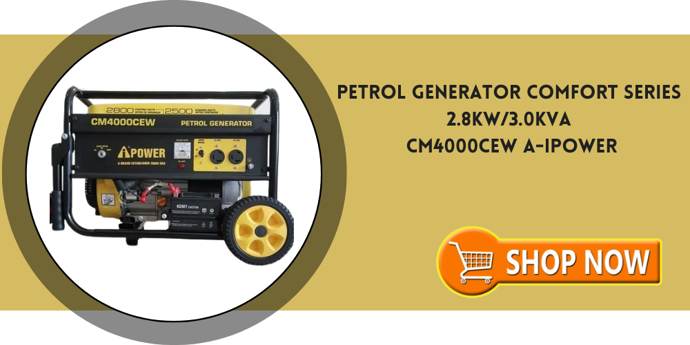 Petrol Generator Comfort Series 2.8KW/3.0KVA CM4000CEW A-iPower