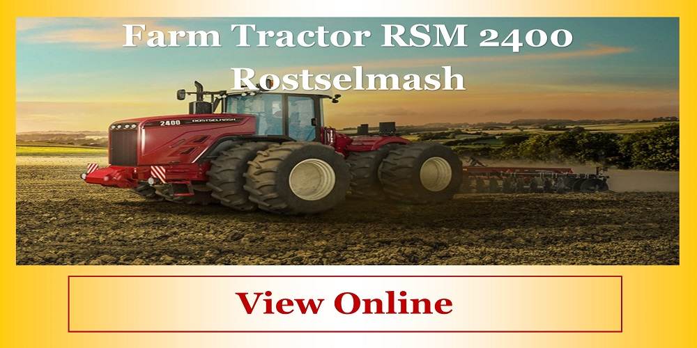 Farm Tractor RSM 2400 Rostselmash