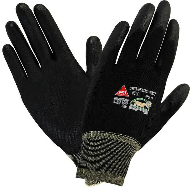 safety hand glove Padua black Hase safety work wear